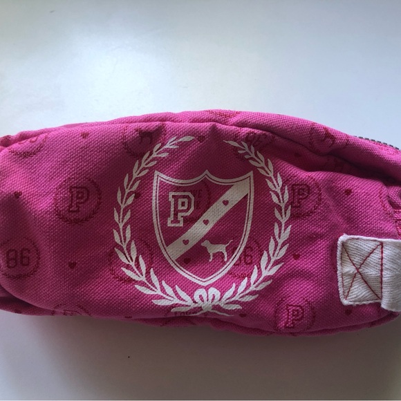 NWT VINTAGE VICTORIA'S SECRET PINK MAKEUP BAG COSMETIC BAG PENCIL BAG TRAVEL - Picture 5 of 7